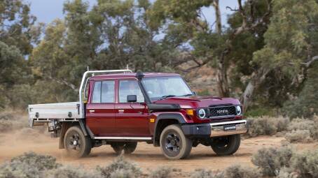 It's the end of an era for V8s in the LandCruiser 70 series range. Picture supplied