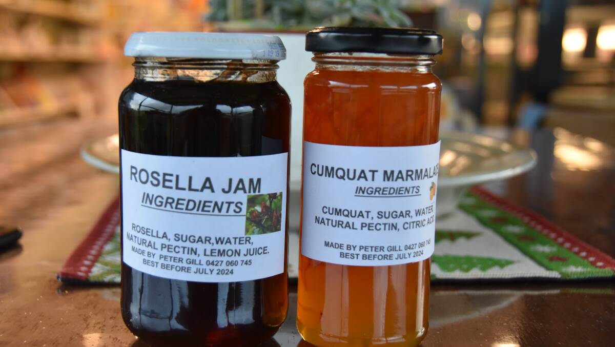 Some of Peter's home made jams. Picture: Phil Brandel