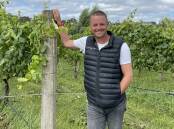 Owner of Nashdale Lane Wines and President of the Orange Region Vignerons Association, Nick Segger at his vineyard. Picture by Tanya Marschke 