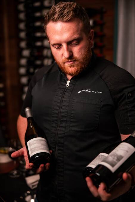 Chef Joshua Mason says his obsession for wine led him to create his own. Picture supplied