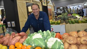 National Farmers' Federation president David Jochinke within the trade display at Hort Connections 2024 in Melbourne last month. Picture by Ashley Walmsley