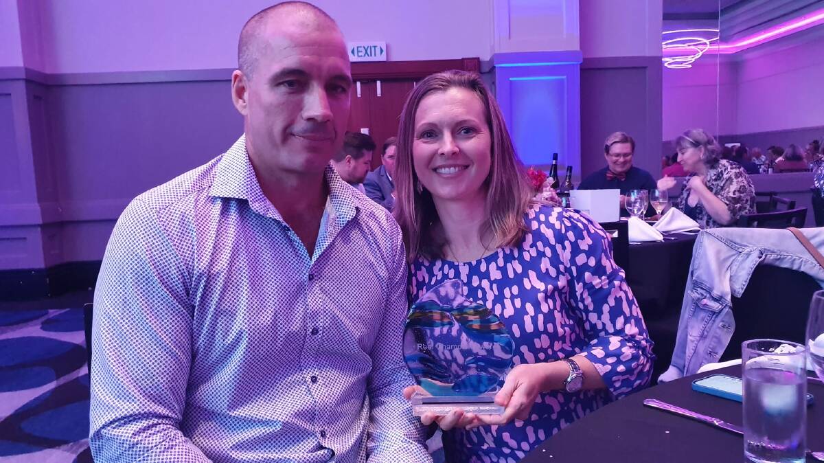 Matt and Naomi Abbott at the Reef Champion Awards night in Cairns. Picture supplied