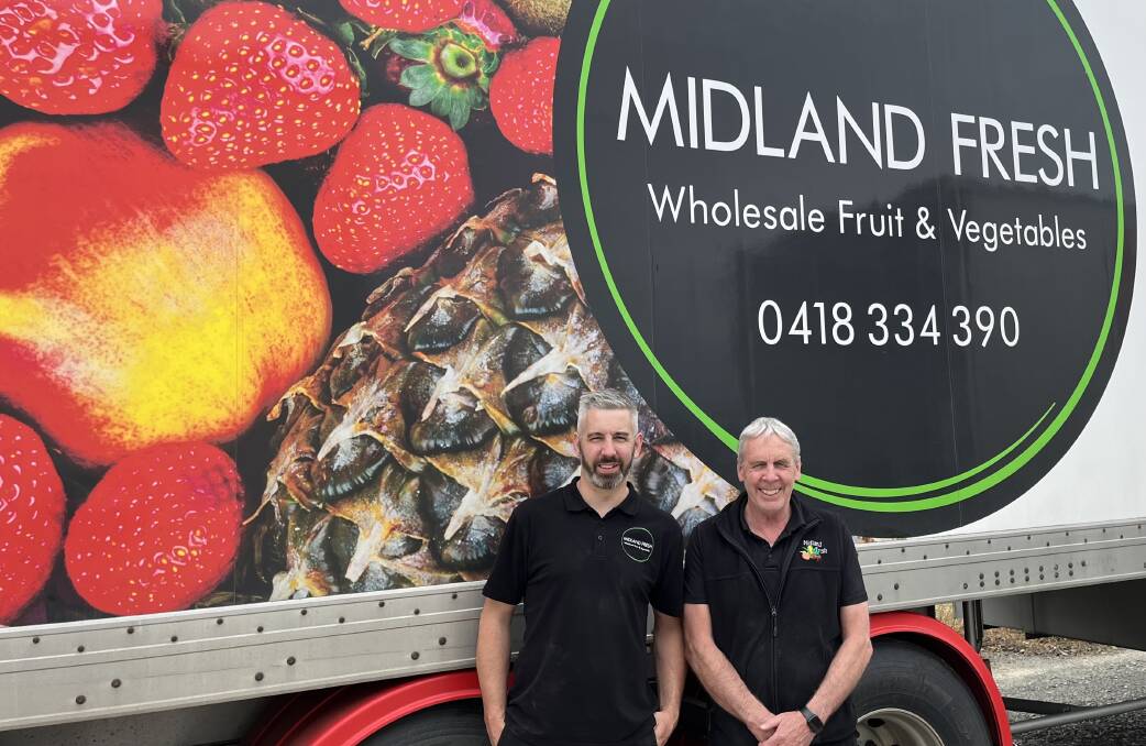 Shaun Clyne and his father Steve are part of the Midland Fresh team, based at Mulwala, NSW. Picture supplied