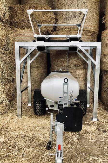 With full galvanised finish and chute cut out, the United Ag Bulk Bag Stand allows bags to be emptied with of room for auger, hopper, buckets and wheelbarrows underneath. Picture supplied