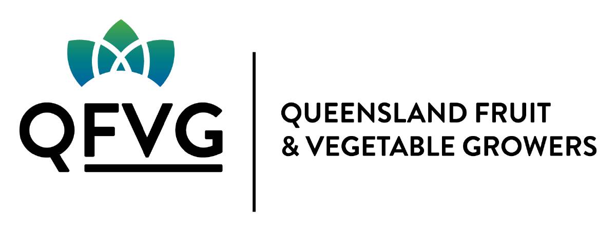 The new branding for Queensland Fruit and Vegetable Growers, which incorporates elements of the Growcom logo. Picture supplied