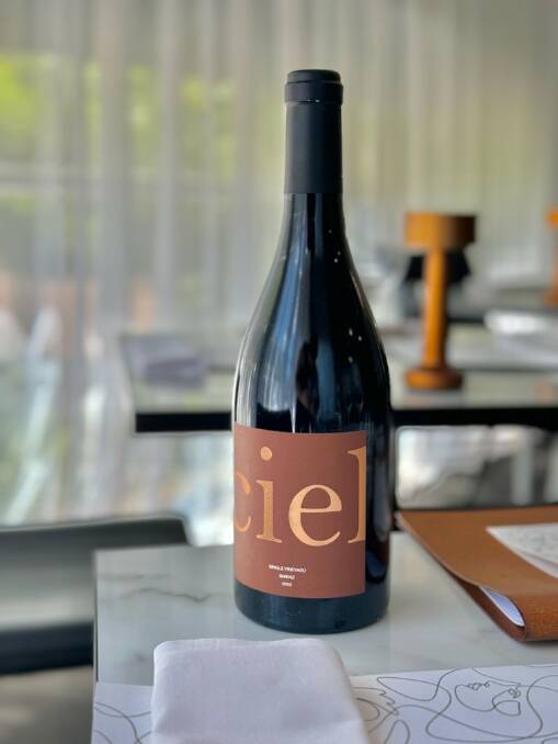 A single vineyard shiraz from Ciel Wines. Picture supplied