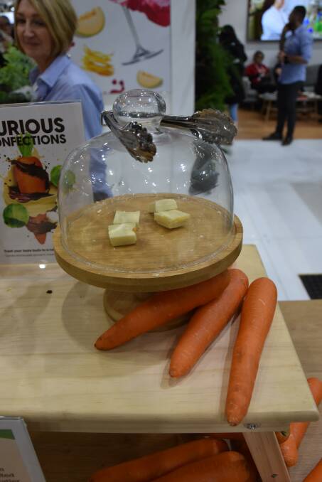 A white chocolate containing carrot was also available to try. Picture by Ashley Walmsley
