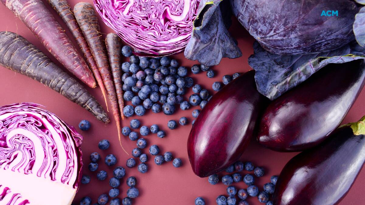 Purple fruits and vegetables. File picture