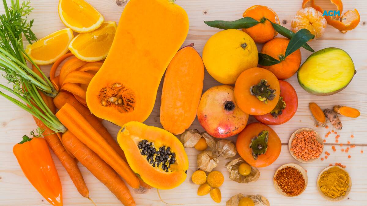 Orange fruits and vegetables. File picture